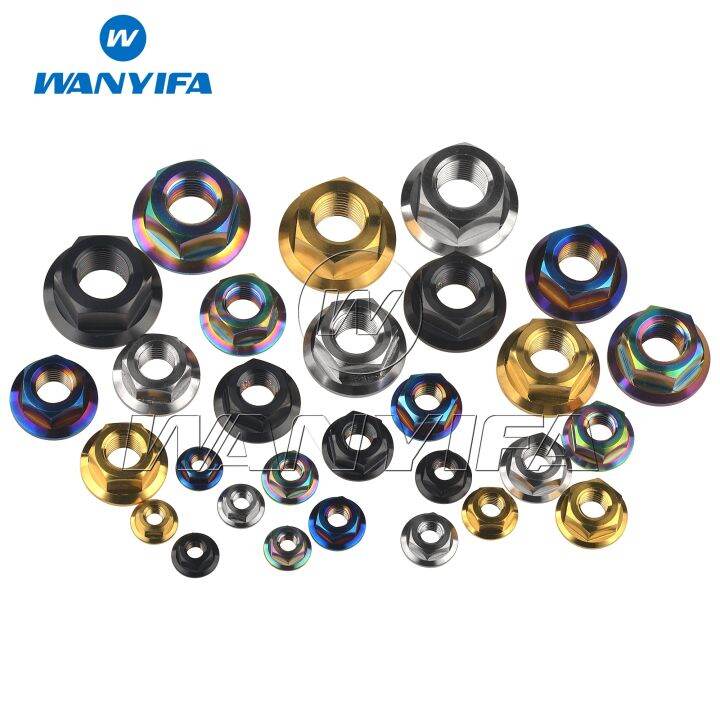 wanyifa-titanium-nut-m5-m6-m8-m10-m12-m14-m16-flange-kacang-untuk-sepeda-motor-mobil