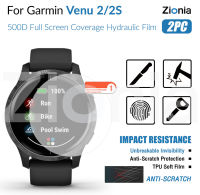 Zionia 2PCS HD แบบเต็มหน้าจอขอบโค้งเต็มรูปแบบฟิล์มกันรอยสำหรับ Garmin Venu 2 2S Venu2 Venu2S สมาร์ทวอทช์ HD 9H ล่องหนล่องหนที่มองไม่เห็นฟิล์ม TPU Soft ฟิล์มป้องกัน ฟิล์มป้องกันการระเบิดป้องกันรอยขีดข่วน