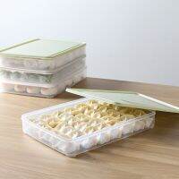 Japanese-Style Save Space Large Capacity Design Home Kitchen Transparent Box Body Fashion Dumpling Box Quick-frozen Wonton Tray