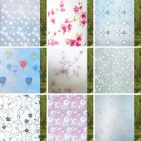 Light-transmitting opaque self-adhesive window stickers heat-insulating frosted glass film bathroom bathroom shading window stickers sunscreen