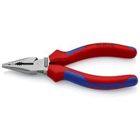 KNIPEX Tools - Needle-Nose Combination Pliers, Multi-Component (822145) Comfort Grip Handles