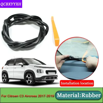 Car-styling For Citroen C3 Aircross 2017-2019 Anti-Noise Soundproof Dustproof Car Dashboard Windshield Sealing Strip Accessories
