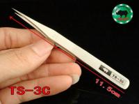 Japanese RHINO TS-3C Tweezers Length 11.5cm High-precision Super Hard Super Sharp Forceps for Repairing Watch or Mobile Tools