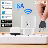 CORUI tuya WiFi Smart 16A Wireless Socket EU Remote Plug Timer Voice Control Home Fire Retardant Alexa Google Home Smart Life