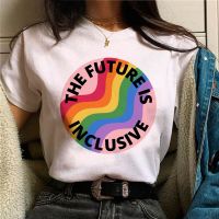 เสื้อยืดผู้หญิงความภาคภูมิใจ Lgbt Lgbtq เสื้อผ้าฮาราจูกุผู้หญิงเสื้อ Y2K ฤดูร้อน