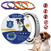 ZZOOI Removes Flea And Tick Collar for Dogs Cats Up To 8 Month Flea Tick Collar Anti-mosquito &amp; Insect Repellent Breakaway Cat Collar