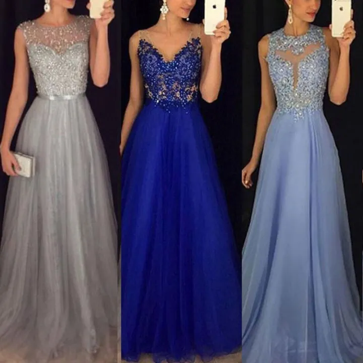 Women Formal Gown Dresses Wedding Evening Party Prom Long Dress Arrival ...