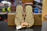 HAVAIANAS รองเท้าแตะผู้หญิง SLIM PREP CX FECHADA CREAM/GOLD รุ่น 40000302719CMGD สินค้าป้ายไทย สินค้าพร้อมส่ง