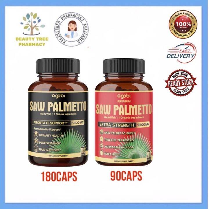 Agobi Premium Saw Palmetto Capsules for Prostate with Ashwagandha
