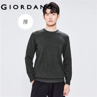 Giordanoผู้ชาย บล็อกสีอ้วนเสื้อสเวตเตอร์คอกลมแขนยาว Free Shipping 01052708