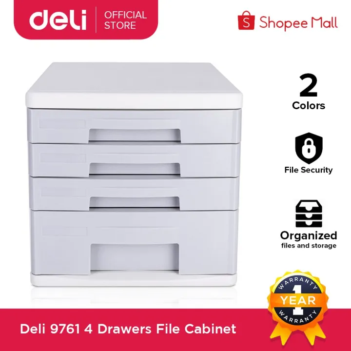 Deli 9761 4 Drawers File Cabinet | Lazada PH