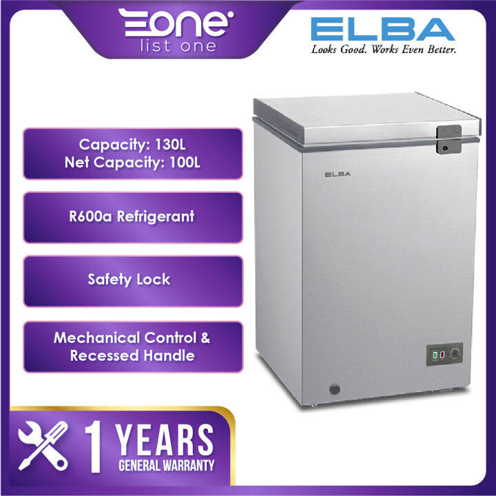 elba chest freezer 100l