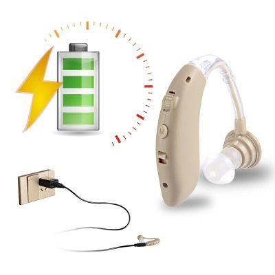 ZZOOI BEST new Cheap Rechargeable Hearing Aid Mini Device Ear Amplifier Digital Hearing Aids BTE Elderly Ear Care Hearing Amplifier