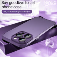 Lenuo เคส TPU นิ่มแบบไร้ขอบสุดหรูสำหรับ iPhone 14 Pro Max 13 Pro Max 12 Pro Max 14 13 12 12 12 12เลนส์ฟิล์มป้องกันฝาหลังกันกระแทก