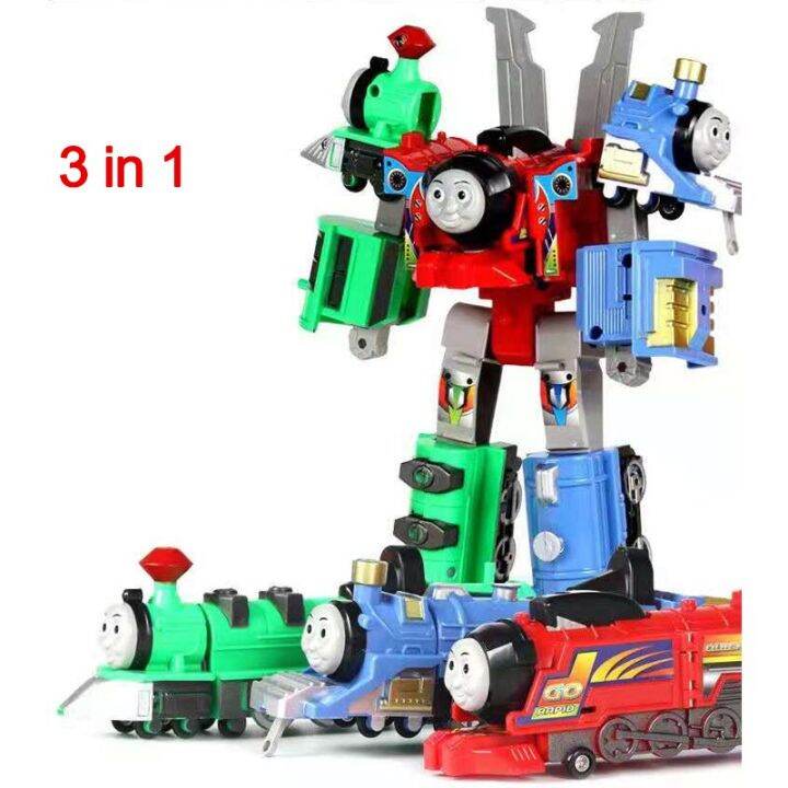 thomas-and-friends-รถไฟ3-in-1หุ่นยนต์รวมหุ่นยนต์แปลงร่างของเล่นเพื่อการศึกษาเด็กสำหรับของขวัญวันเกิดเด็กเด็กผู้ชาย