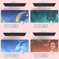 Genshin-Impact pads#Characters Namecards#mousepad large anime gaming#giveaway#Computer Laptop Large Colorful Mousepad Game Mice Mat mousepad Smooth Surface, Non-Slip Rubber Base, and Anti-Fraying Stitched Edges 原神多人物可莉钟离刻晴巴尔心海鼠标垫