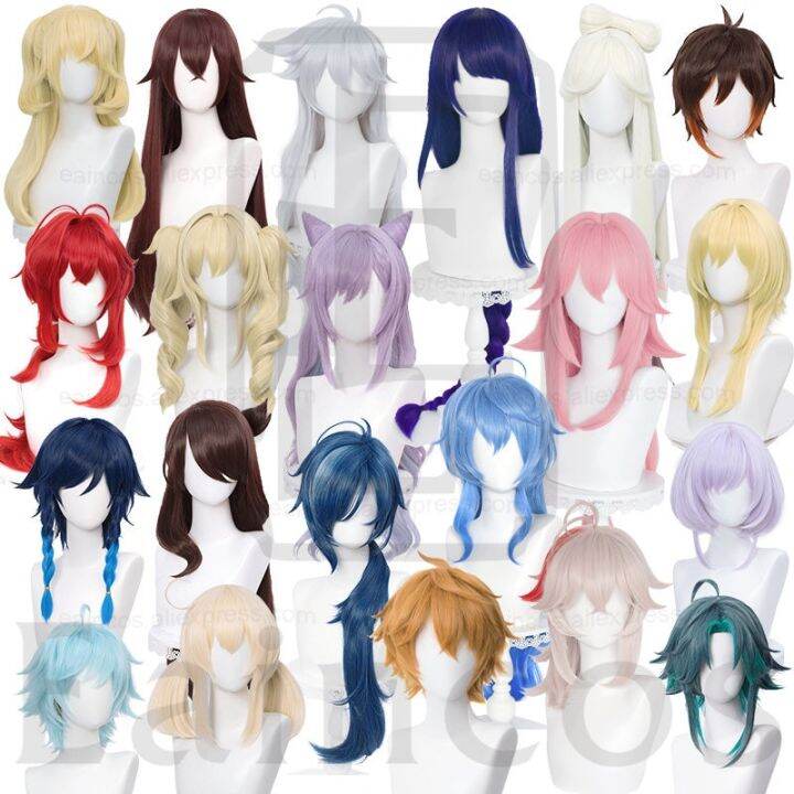 genshin-impact-venti-diluc-kaeya-guizhong-scaramouche-lumine-aether-kokomi-tartaglia-cosplay-wigs-heat-resistant-synthetic-hair