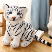 【ของเล่นตุ๊กตา】 25cm Simulation Tiger Doll Ragdoll Children 39;s Holiday Plush Toy Room Cartoon Decoration Birthday Gift Tiger Year Pillow Plushie ！