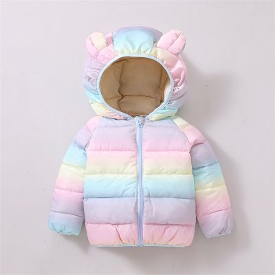 （Good baby store） Citgeett Winter Kids Toddlers Girls Boys Jacket Hooded Long Sleeve Full Zipper Down Jacket Outwear Fall Clothes 1-5Years