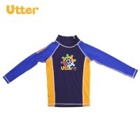 UTTER Baby Kids Cartoon Printing Clothes Long Sleeve T-shirt Sun Protection Swimwear for Girls and Boys Swimsuit Clothing