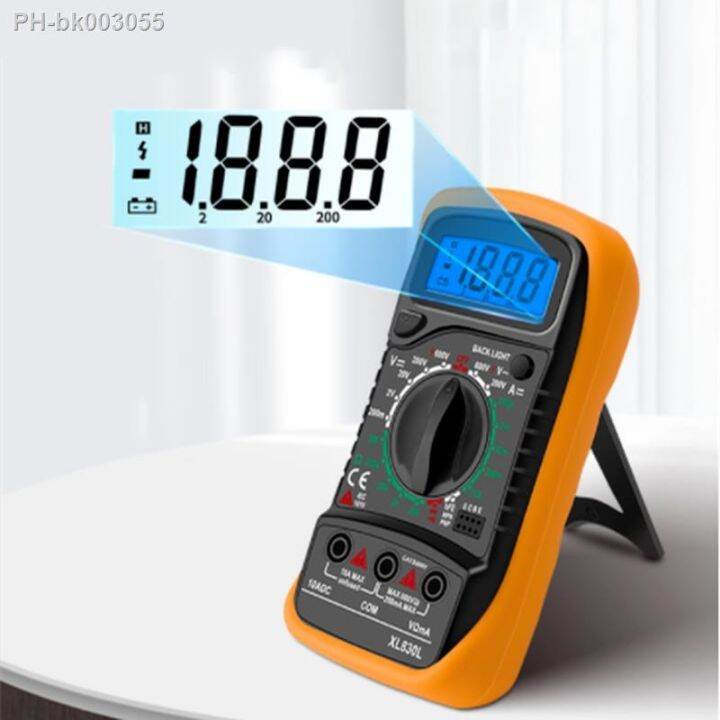XL830L Handheld Digital Multimeter LCD Backlight Portable AC/DC Ammeter