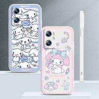 Phone Case For OPPO Find X6 X5 X3 Lite A96 A94 A93 A77 A76 A74 A72 A57 A53S A16 5G Cinnamoroll Sanrio Melody Liquid Rope