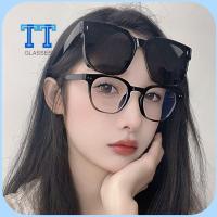 TT GLASSES กรอบสี่เหลี่ยม แว่นกันแดดโพลาไรซ์แบบพอดีตัว UV400 ขนาดใหญ่สุดไซต์ แว่นกันแดดที่ใส่ทับแว่นสายตาได้ เย็นเย็น Y2K ห่อรอบเฉดสี ผู้หญิงและผู้ชาย