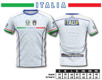 เสื้อบอลพิมพ์ลาย ทีมชาติ อิตาลี สีขาว italia football