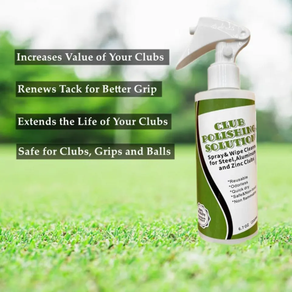 Golf Club Polishing Kit Club Cleaner And Polisher Solution Scratch Remover  โซลูชันการขัดไม้กอล์ฟที่มีประสิทธิภาพและใช้งานได้จริง