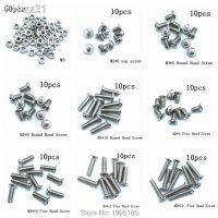 130pcs M3 Screw Nut M3x5 3x8 3x10 3x12 3x16 Round Head Flat head Screw Cap Set Screws Phillips M3x5 mm Cap Screw M3x16