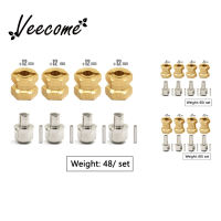 【 Veecome✨RC Hex Hex Hex Hub อะแดปเตอร์ไดรฟ์ Hex ล้อทองเหลือง12มม. เข้ากันได้กับรถ RC SCX10