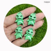 ✨[nappa] 10ชิ้นเรซินผีสีเขียวเรซินหลังแบน Cabochon หิน appliques งานฝีมือบ้าน DIY ตกแต่งคริสต์มาสฮาโลวีน