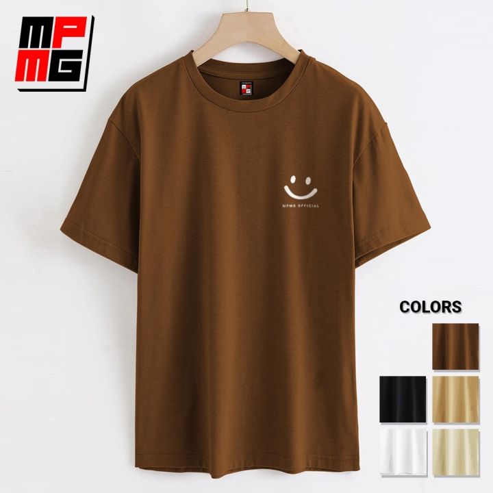 MPMG Smiley Face Emoji Basic Shirt Oversized Tshirt Unisex | Lazada PH