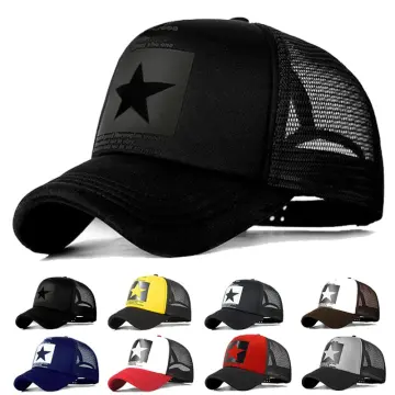2024 Blank Mesh Hat Caps Men Summer Breathable Snapback Baseball Cap Mesh Women Fashion Black