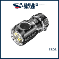 SmilingShark ES03 LED ไฟฉายขนาดเล็ก SST20ไฟฉายขนาดเล็ก3000 Lumens แข็งแรงสดใส USB ชาร์จไฟแบบพกพาโคมไฟพลังงานสูง IPX6กันน้ำกลางแจ้งที่ดีที่สุดตั้งแคมป์เดินป่าซ่อมอัตโนมัติมัลติฟังก์ชั่แสงโคมไฟบ้านฉุกเฉิน18350แบตเตอรี่