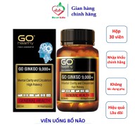Bổ não Go healthy GO Ginkgo 9000+ hoạt huyết dưỡng não tăng cường tuần hoàn não cải thiện trí nhớ tăng khả năng tập trung hộp 30 viên thumbnail
