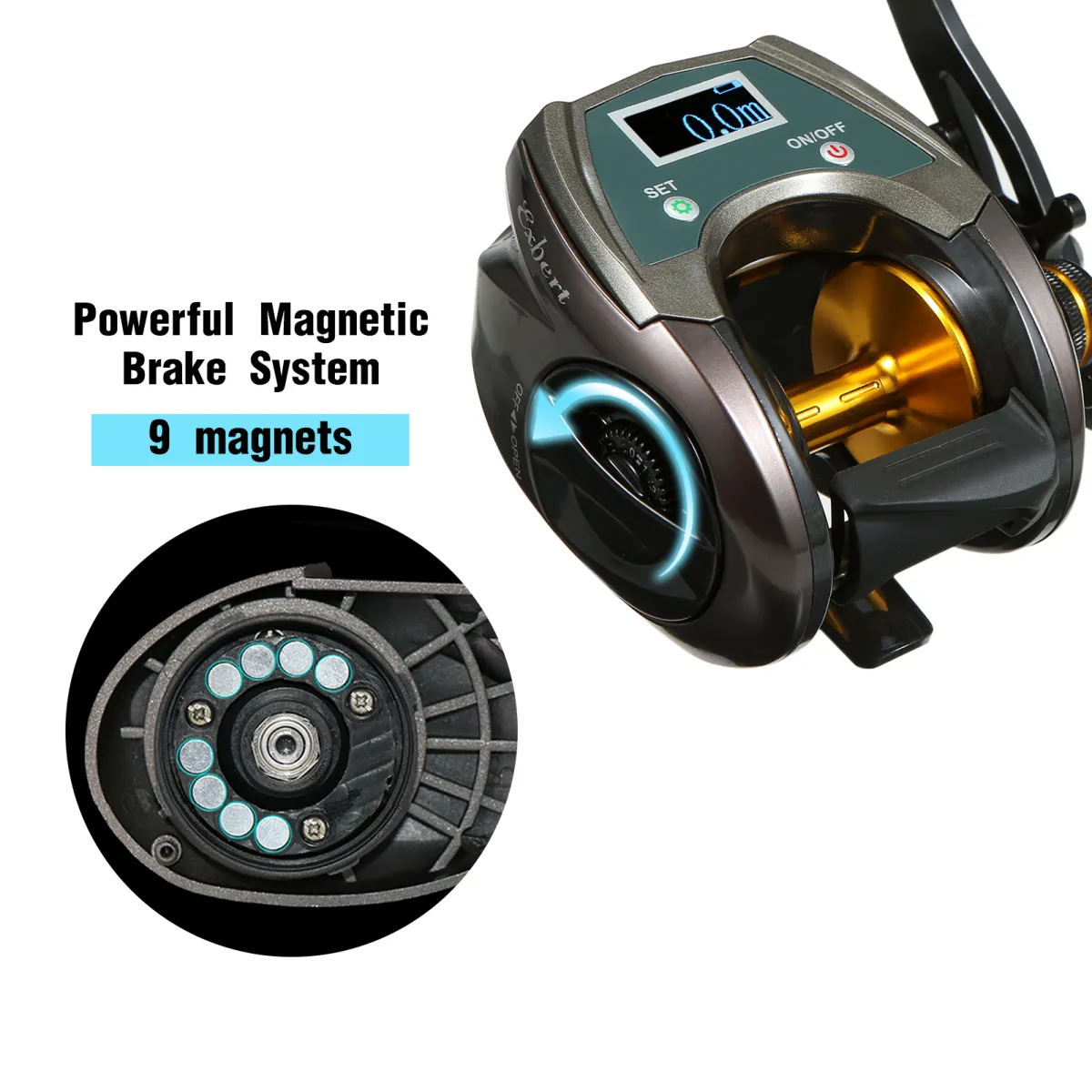 USB Rechargeable Carbon Fiber Baitcasting Reel 1BB Electric, 41% OFF
