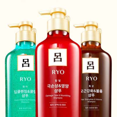 แชมพูเกาหลี ของแท้นำเข้าจากเกาหลี100% RYO shampoo 550ml สูตรบำรุงรากผม ลดผมร่วง/ สูตรบำรุงผมเสีย ผมแตกปลาย /สูตรเย็น ลดมัน แชมพูรโย