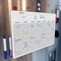 A3 Home Decor Magnetic Whiteboard Fridge Magnets Erasable Month Planner Magnetic Calendar Refrigerator Magnet Message Board