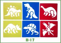 6pcs/set Dinosaur Stencils Suit Children 39;s painting template Kids Drafting Stencil Gift