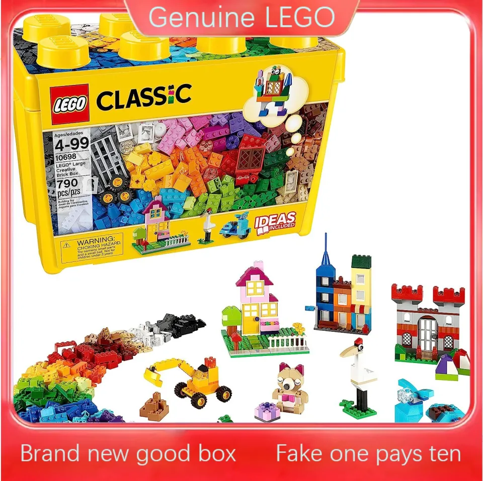  LEGO Classic Large Creative Brick Box 10698 Building Toy Set  for Back to School, Toy Storage Solution for Classrooms, Interactive  Building Toy for Kids, Boys, and Girls : Toys & Games