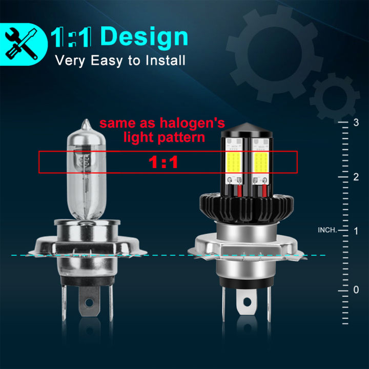 ไฟหน้า-led-ตัวทนความร้อนได้ดีทนต่อการสั่นสะเทือนไฟหน้าอลูมิเนียมมอเตอร์ไซค์กันน้ำ-superbright