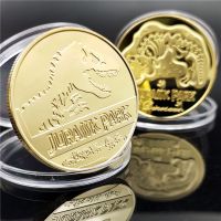 【YD】 Gold Plated States Jurassic Park Challenger Souvenirs Coins Medal Collectible Coin