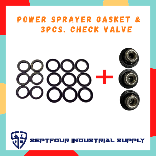 Power Sprayer / Pressure Washer Repair Kit (15pcs.) Gasket & (3pcs) Check Valve for Belt Drive