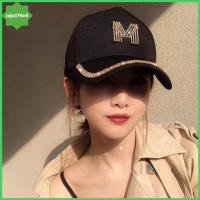 TDPTI76V8 ฮิปฮอป หมวกเบสบอลพลอยเทียม กีฬานอกสถานที่ สแน็ปแบ็ค ตัวอักษร D M casquette แฟชั่นสำหรับผู้หญิง หมวกกันแดดหมวก ชายหญิง