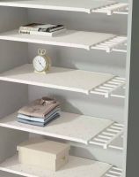 【CC】 Adjustable Closet Organizer Storage Shelf Wall Mounted Rack Cabinet Holder Telescopic Separate Layer