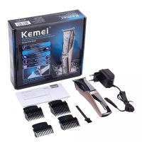 Kemei เครื่องตกแต่งผมและหนวดไร้สาย รุ่น 5018 แบบชาร์จไฟฟ้า blade aluminum  แรงไฟฟ้า5วัตต์  แถมหวีโกน5ขนาด ทนทาน พกพาได้ ใช้ได้ทั้งเด็ก-ผู้ใหญ่