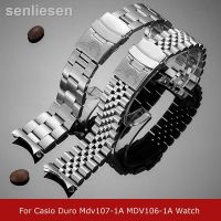 2023 ¤ แท้3สไตล์ดำน้ำนาฬิกา Casio โลหะดูโร่ Mdv107-1A MDV106-1A สายรัดข้อมืออะไหล่สายรัดนาฬิกาข้อมือ22Mm