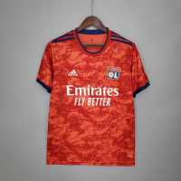 A11 LYON AWAY RED 2122 FOOTBALL SHIRT SOCCER JERSEY