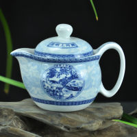 Retro Chinese Kung Fu Ceramic Teapot with Strainer Handmade Dragon Flower Puer Tea Pot 350ml Porcelain Samovar Kungfu Teaware